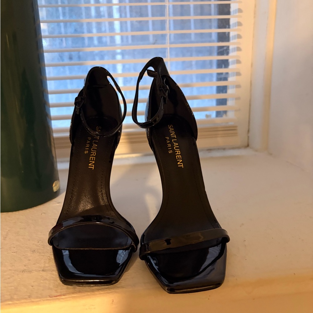 Saint Laurent Glossy Black Heels